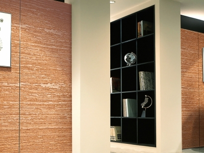 Стен в прихожей с шелковистым велюровым эффектом