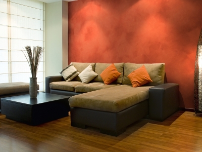 Стены с эффектом матовой ткани