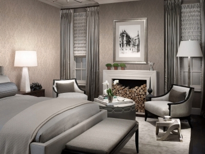 Античный эффект стен в стиле текстильных обоев