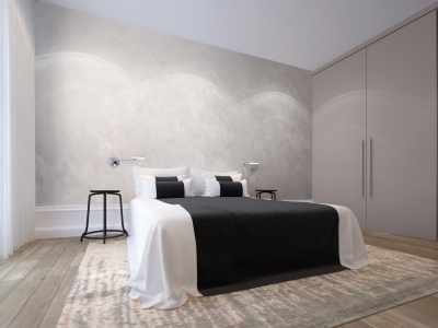 Эффект светлых бархатных стен